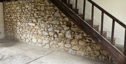 réfection d’un mur intérieur en pierres